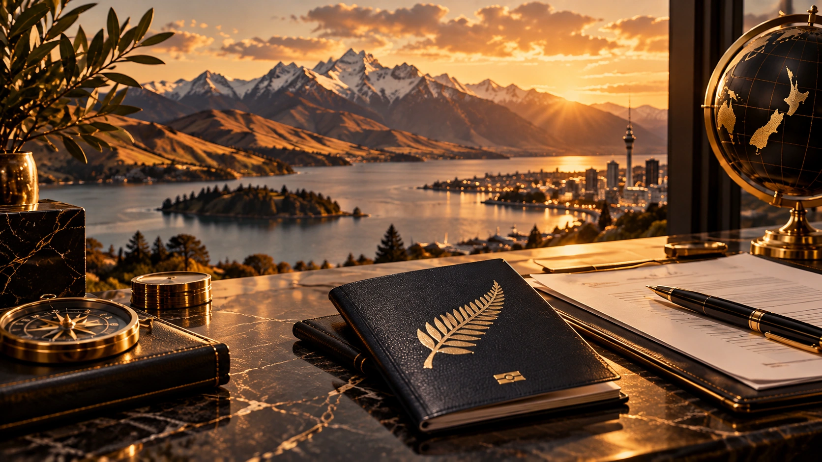 New Zealand mountain landscape